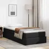 vidaXL Aufbewahrungsbett mit Matratze Schwarz 90 x 200 cm Produktbild-Vorschau 2