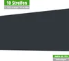 10 x Streifen | Farbe = Anthrazitgrau | HART-PVC Produktbild-Vorschau 2
