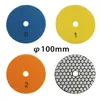Set de pads abrasifs diamantés à sec 100mm Granulométrie 50 Voir les images du produit 1