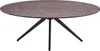 Homestyle4u Esstisch Oval Schwarz Braun Esszimmertisch Produktbild-Vorschau 12