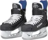 A pair of black CCM hockey skates with white laces and blue lining, displayed on a white background. Náhľad obrázku produktu