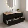 RODAN | Szafka pod Umywalkę - Czarna i Brązowa - 160 cm - Z Podgląd zdjęcia produktu 3