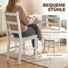 HOMCOM Essgruppe Esstisch mit 4 Stühlen Esszimmergruppe für Produktbild-Vorschau 6