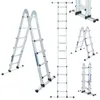 WORHAN Leiter 410 cm Aluminium Teleskopleiter Klappleiter Produktbild-Vorschau 1