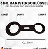 ULROAD 3in1 Doppelseitiger Kanisterschlüssel DIN 51 61 45 - Produktbild-Vorschau 3