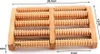 A wooden foot massager with multiple rollers, shown with dimensions indicated by text overlays. Náhľad obrázku produktu