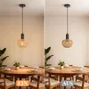 ZMH Hängelampe Boho Pendelleuchte Rattan 1 Flammig Produktbild-Vorschau 7