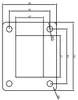 LogistSystem Stahl Ankerplatte Rechteckige 80x100mm 4x Produktbild-Vorschau 2