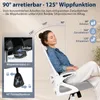 Bürostuhl Schreibtischstuhl mit klappbaren Armlehnen & Produktbild-Vorschau 5
