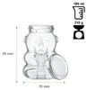 Sklenice Medvídek 180 ml s Kovovým Šroubovacím Víčkem a Náhled obrázku produktu 2