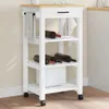 vidaXL Küchenwagen MONZA 48x40x88,5 cm Massivholz Kiefer Produktbild-Vorschau 2