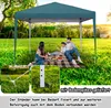 A family having a picnic under a teal canopy in a grassy park. Produktbild-Vorschau