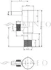 Balneo | Eckventil 1/2 x 1/2 Edelstahl Schwarz | Produktbild-Vorschau 3