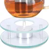 Soucoupe verre/métal pour bougie à chauffe-plat (non Voir les images du produit 12