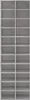 vidaXL Botník Concrete Grey 54x34x183 cm Dřevěný materiál Náhled obrázku produktu 4