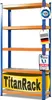 A heavy-duty shelving unit with multiple shelves, displayed against a white background. Produktbild-Vorschau