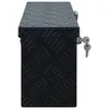 vidaXL Hliníkový box 485 x 140 x 200 mm Čierny Náhľad obrázku produktu 1