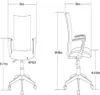 Bürostuhl Drehstuhl Schreibtischstuhl Grau W-157A/8176 Produktbild-Vorschau 6