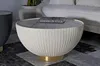 Tavolino 71 x 71 x 38 cm Metallo Vetroceramica Poliestere Anteprima dell’immagine prodotto 6