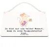 Mr. & Mrs. Panda Schild Raumausstatter Herz DIN A6 - Weiß - Produktbild-Vorschau 3