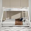 Sweiko Twin Over Full Metal Bunk Bed, Heavy Duty Metal Bunk Podgląd zdjęcia produktu 1