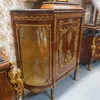 Casa Padrino Barock Kommode mit Seitenglas Braun / Gold 145 Produktbild-Vorschau 2