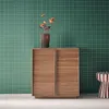 sweeek - Anrichte Holzlook 2 Türen 80 cm - Nussbaumfarben Produktbild-Vorschau 2