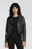Ava Damen Echtleder Lederjacke Schwarz S Produktbild-Vorschau 1