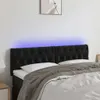 vidaXL LED Kopfteil Schwarz 144x7x78/88 cm Samt -  Kopf- & Produktbild-Vorschau 8