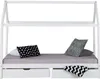 Kinderbed met matras, huisbed, 90x200 cm, wit, met Productafbeelding-voorbeeld 6
