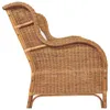 CLORIS 2-Sitzer-Sofa Hellbraun Natur Rattan und Leinen, Produktbild-Vorschau 3