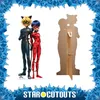 Pappfigur - Miraculous - Ladybug und Schwarzer Kater - Höhe Produktbild-Vorschau 2
