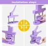 Buttonmaschine/Button Maker - Set - Matrizen 25/32/58 mm - Produktbild-Vorschau 10