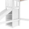 Hochbett mit LED-Beleuchtung (mit Rutsche und Regal, 90x200 Produktbild-Vorschau 11