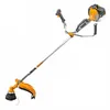 A yellow and gray gas-powered string trimmer is shown against a white background. Produktbild-Vorschau