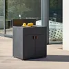 sweeek - Außenküche Stahl 2 Türen B 80 cm - Schwarz Produktbild-Vorschau 4