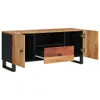 vidaXL TV Schrank 105x33,5x46 cm Massivholz Akazie & Produktbild-Vorschau 4