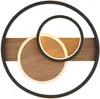 Design plafondlamp Pikara zwart met hout Productafbeelding-voorbeeld 3