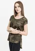 Urban Classics Ladies - Long Shaped Tee oliv camo - S Produktbild-Vorschau 11