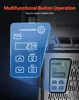 Close-up of a slush machine control panel with a digital display and buttons, overlaid on the machine itself. Voir les images du produit