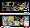 A collage of Pokemon characters, divided into two sections labeled 'COLD' and 'HOT', suggesting a heat-changing effect. Podgląd zdjęcia produktu