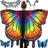 A person wearing butterfly wings and accessories. Produktbild-Vorschau