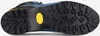 The sole of a blue and yellow hiking boot is shown against a white background. Náhled obrázku produktu