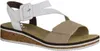 Rieker Damen Keil-Sandaletten Weiß/Beige Voir les images du produit 40
