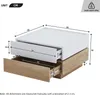 MODFU Table Basse - Double Plateau et 2 Tiroirs avec Voir les images du produit 4