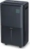 A black dehumidifier with a water tank and control panel on a white background. Voir les images du produit