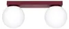 Plafonnier YOLI 2 bordeaux 2xG9  8W acier/verre Voir les images du produit 1