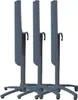 Three folded tables standing upright. Produktbild-Vorschau