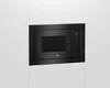 A built-in black microwave oven is shown in a white cabinet. Podgląd zdjęcia produktu
