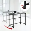 Maclean Klapptisch schwarz mobil Platte 100x50cm max. 50kg Produktbild-Vorschau 10